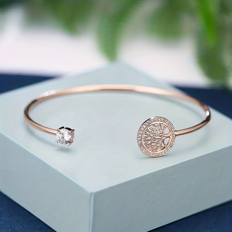 Tree Of Life Rhinestone Bracelet - Perfect Gift For Girls