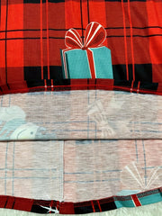 Christmas Dress Women's Plus Christmas & Snowman Print Round Neck