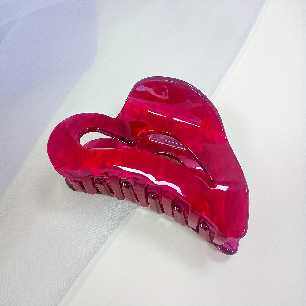 Heart Shaped Hair Claw Clip for Women Girls Hair