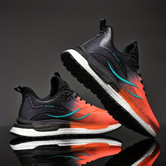 Ombre Shock Absorption Running Shoes Non Slip Lace Up Sneakers