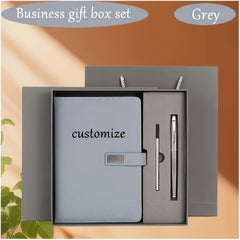 Customized A5 Notebook Set Red w/ Metal Pen