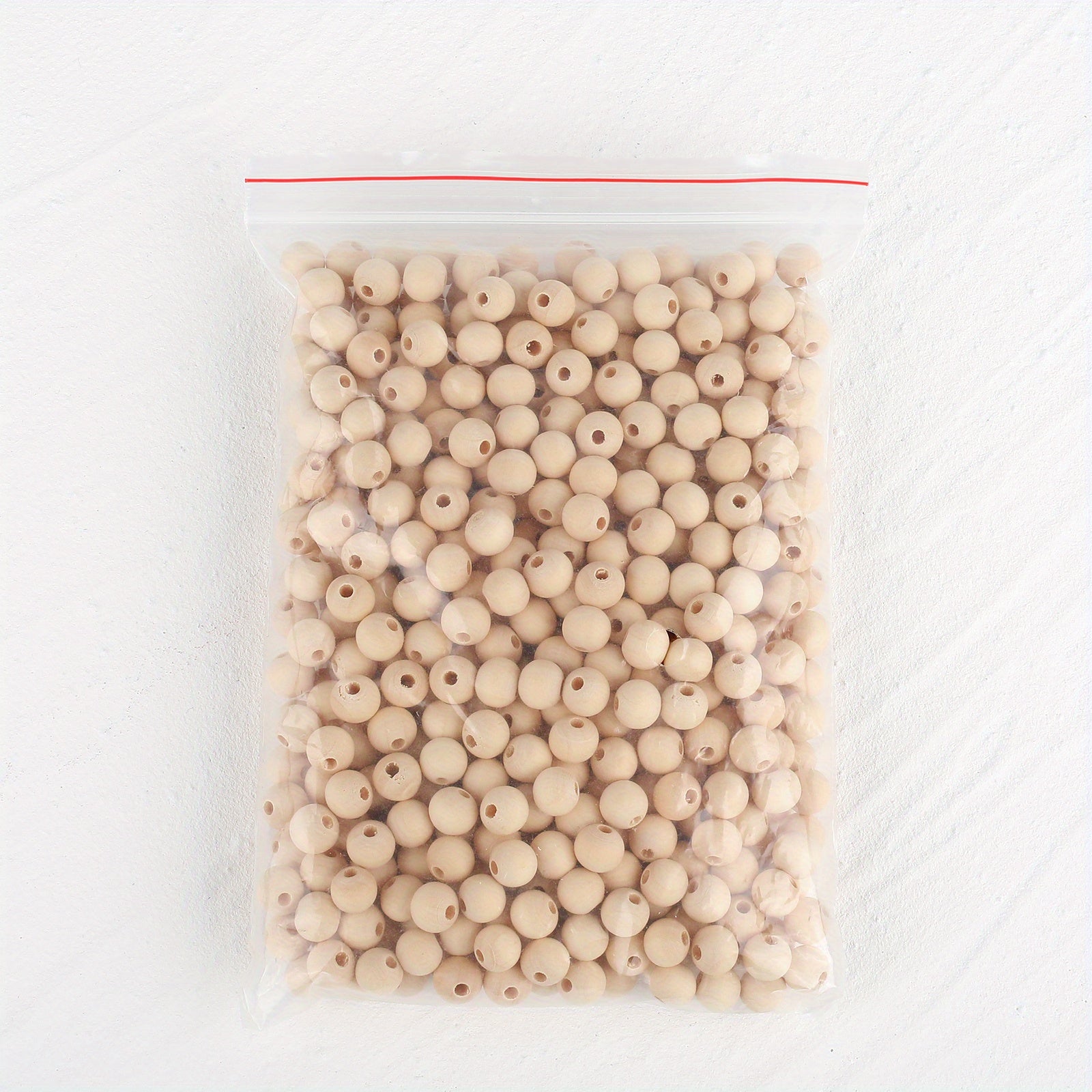 500pcs 10mm Natural Wooden Beads Unprocessed Round Spacer Beads DIY Crafts