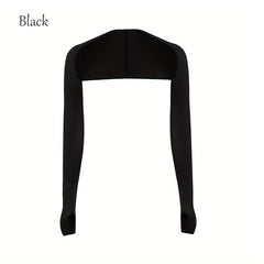 Women Sun UV Protection Ice Gloves Shawl Cuff Elasticity Sleeves