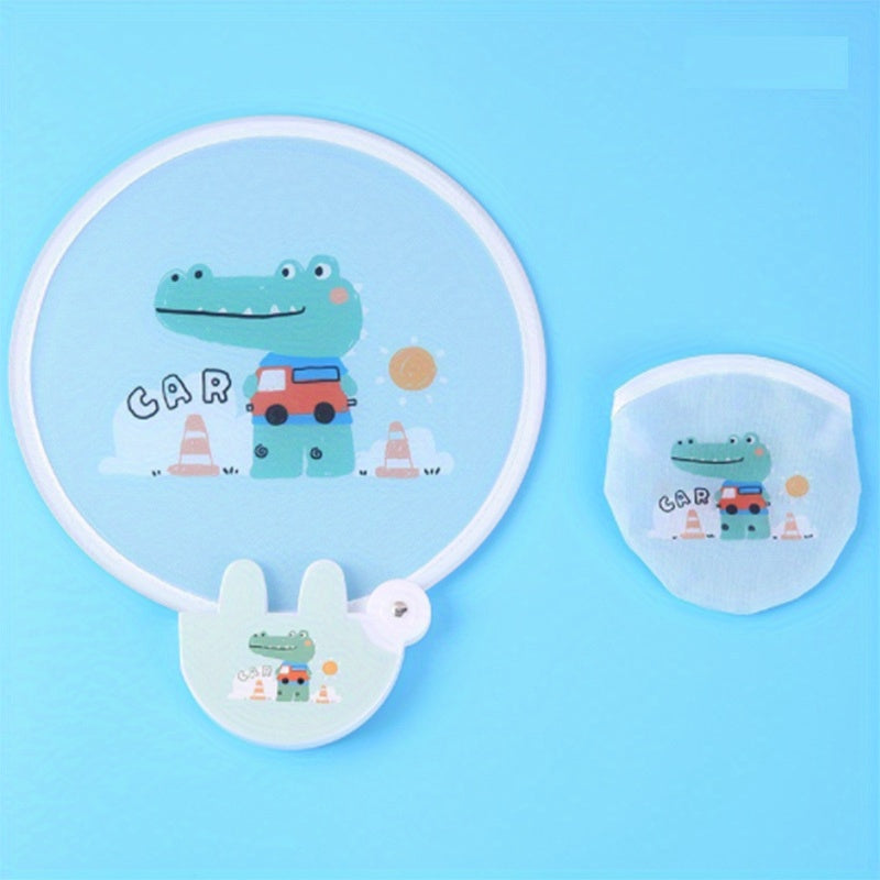 Mini Cartoon Round Fan Portable Handheld Fan