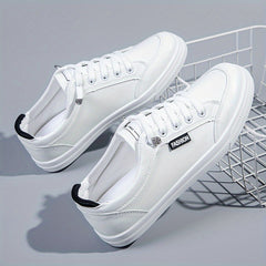 Women's Lace Up Walking Shoes Casual Flat Skate Shoes
