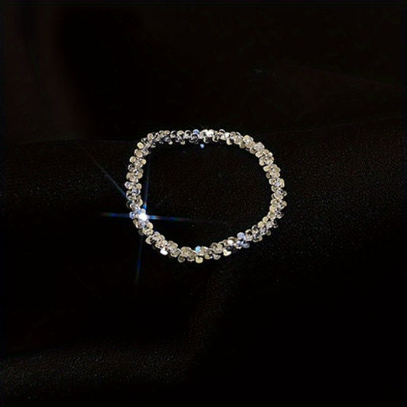 Sparkling Anklet Bracelet Necklace Snake Bone Chain