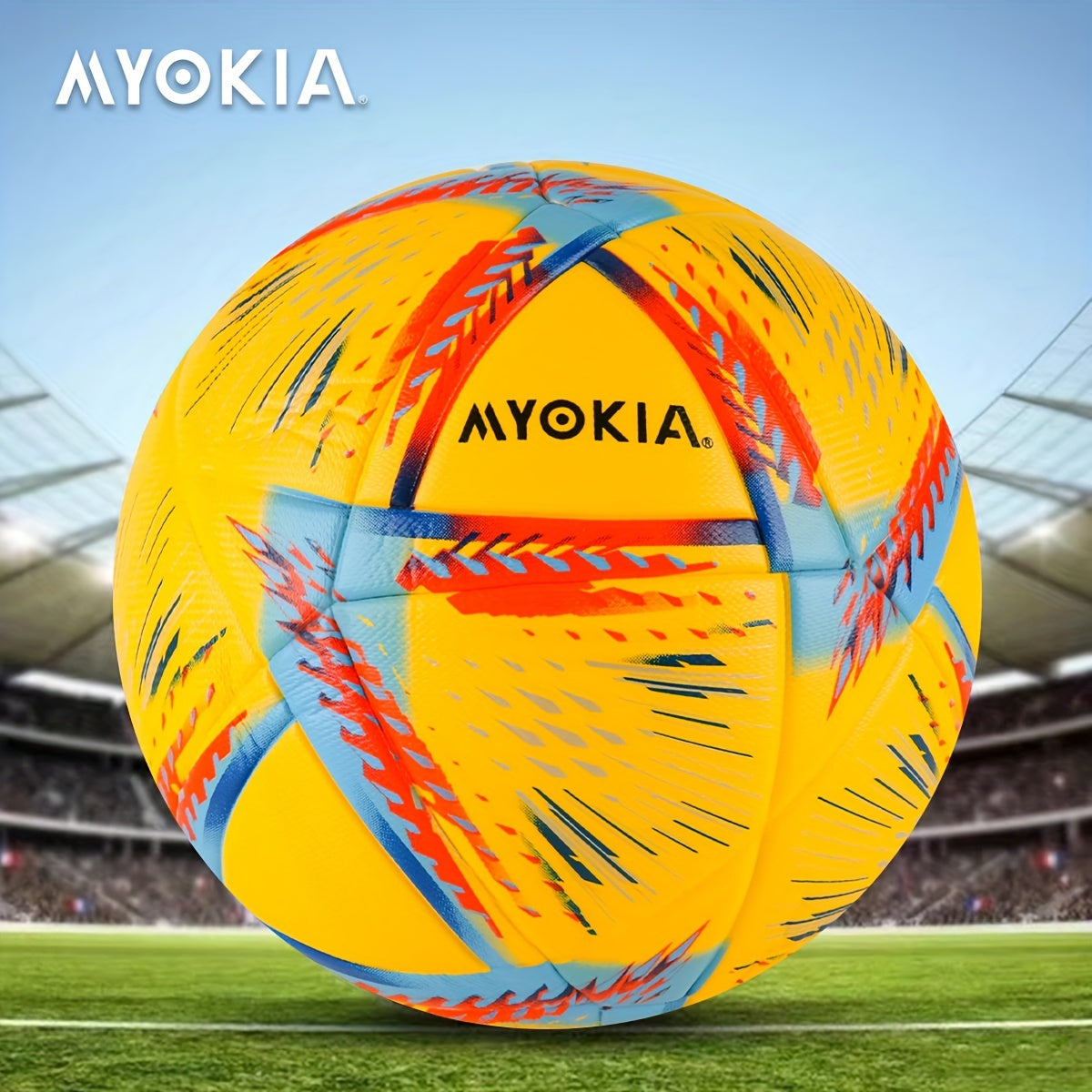 Size 5 Soccer Ball with Pump for Outdoor Training and Entertainment