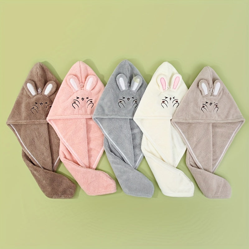 Rabbit Ears Hair Drying Cap Quick-drying Towel for Women