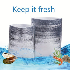 10 Pcs Aluminum Foil Insulated Food Storage Ice Bag Picnic Bags