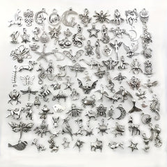 30pcs Mixed Metal Charms for DIY Bracelet Necklace Making