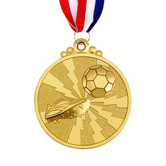 Football Medal Metal Golden Soccer Awards Medals for Competitions Size 5.08 cm
