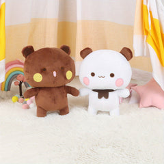 1pc Panda and Bubu Bear Plush Doll Sofa Decoration Toy