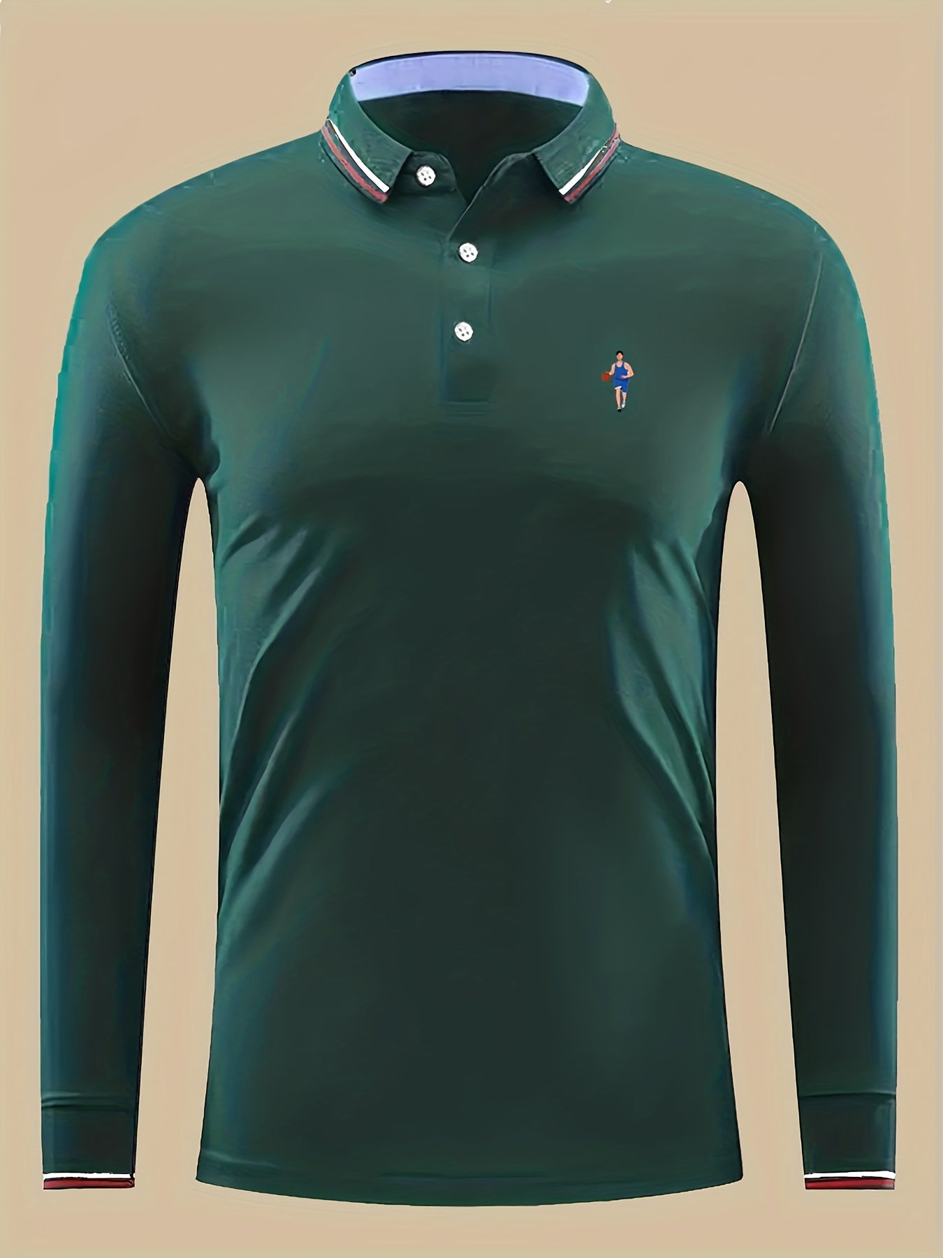 Men's Basketball Player Print Lightweight Polo Shirt