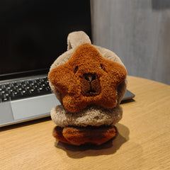 Women's Cartoon Capybara Plush Earmuffs Cozy Polyester Fiber