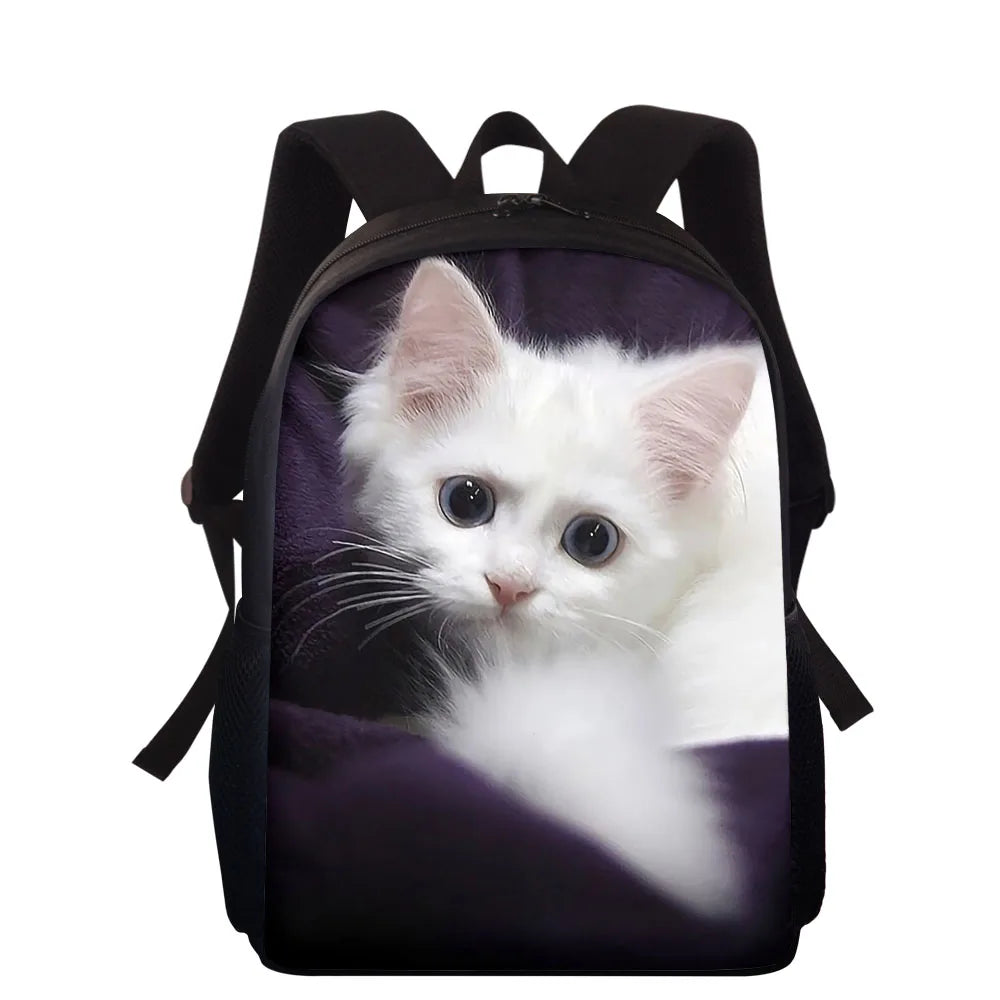 13in Cat 3D Printing School Bag for Girls Kids Backpack
