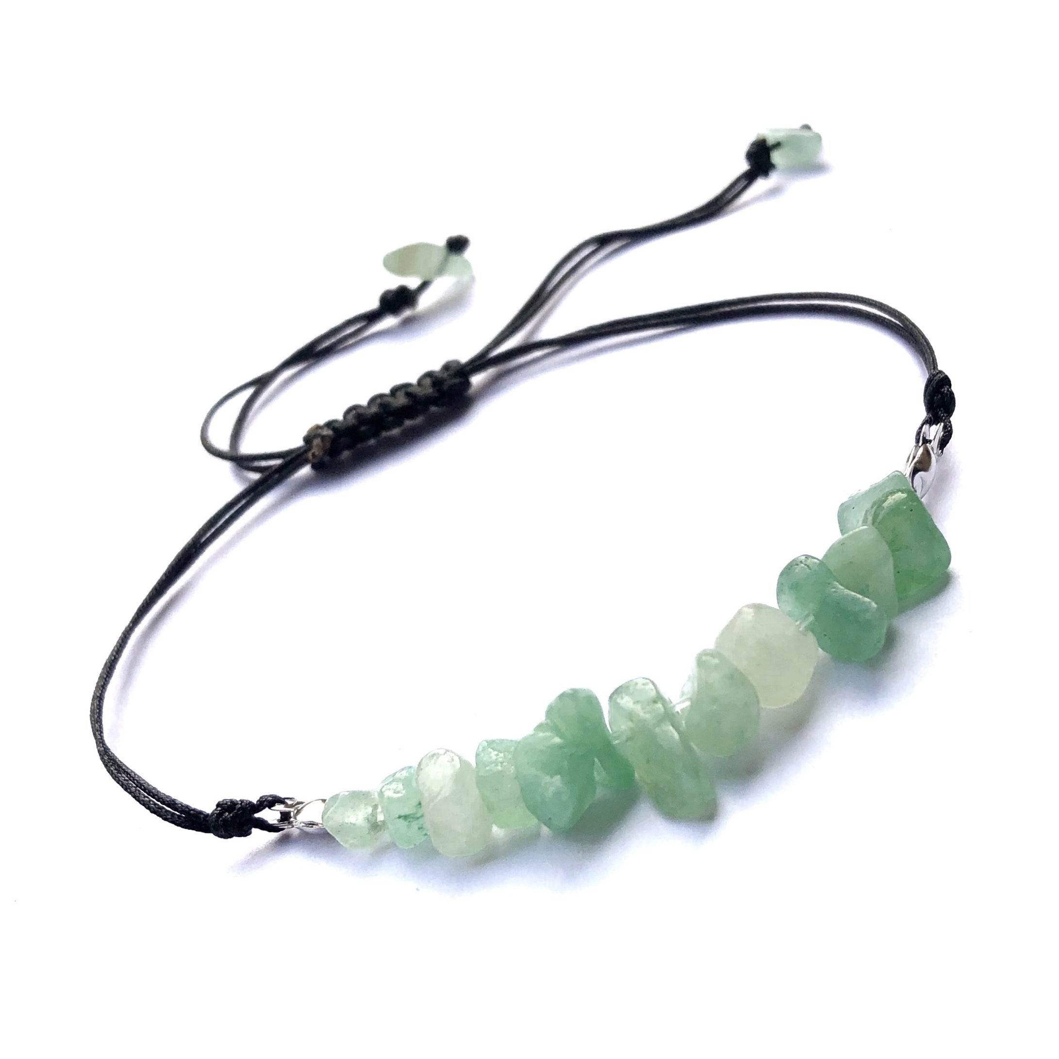 Miniy Stone Woven Bracelet Natural Stone Beads Braided Rope Stone Bracelet