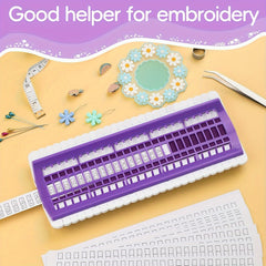 Plastic Floss Organizer with 15 Reusable Labels, Thread Storage Holder