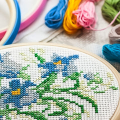 50pcs Embroidery Floss Kit 8 7yard Cross Stitch Thread for Crafts