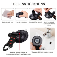 Heavy Duty Suction Cup with Securing Hook - Mount Awning Boat Truck Can