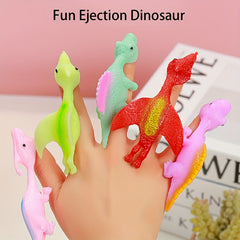 Decompression Ejection Dinosaur Fun Toy Finger Dart Launches Small Dinosaur
