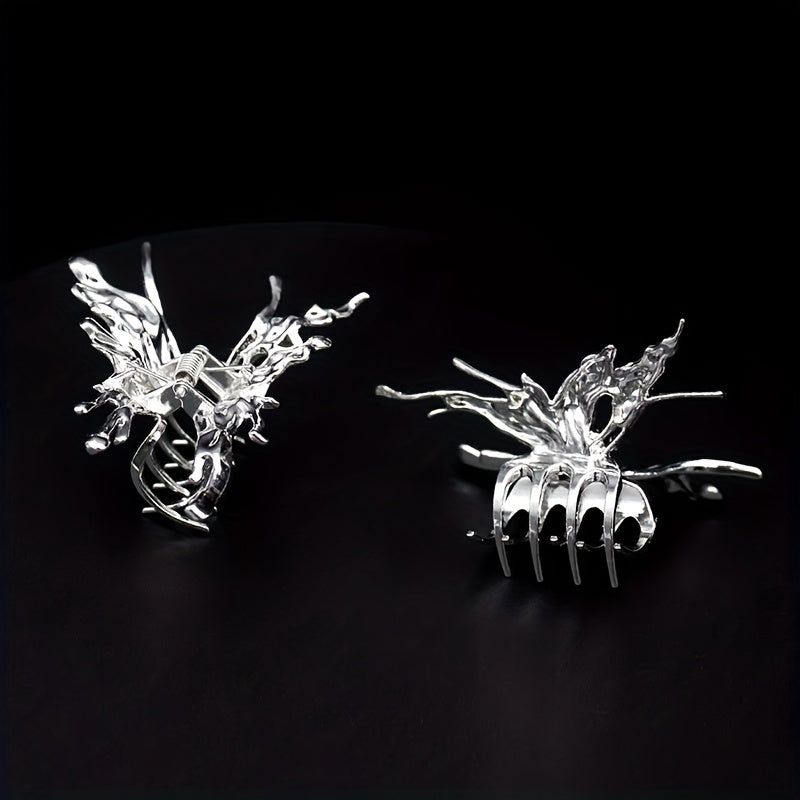 Butterfly Shaped Hair Claw for Ponytail Holder Women Girls Hair Clip