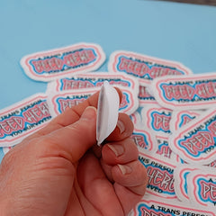15pcs Transgender Survived Stickers - Reusable PVC Adhesive Durable & Waterproof
