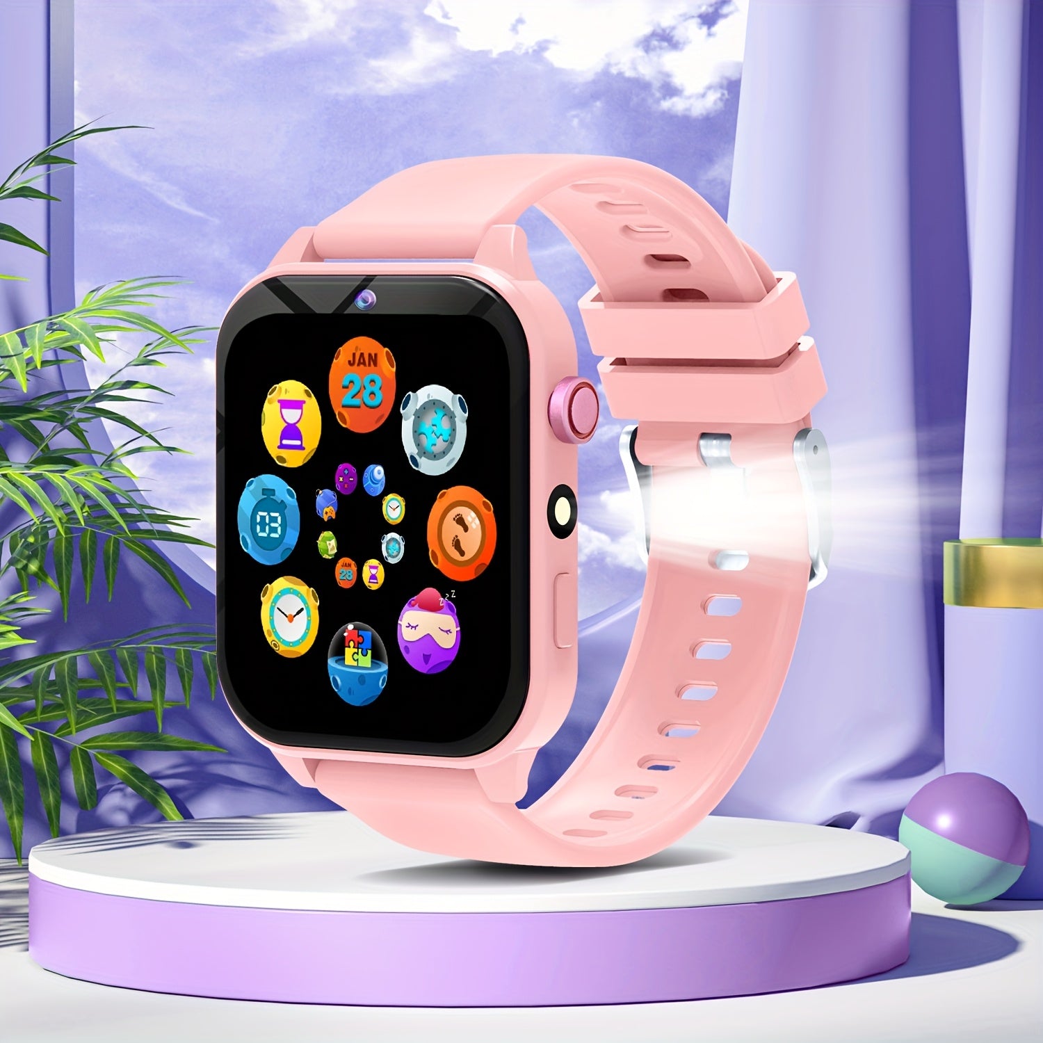 Smartwatch for Teens Game Watch with Educational Games Calculator Flashlight