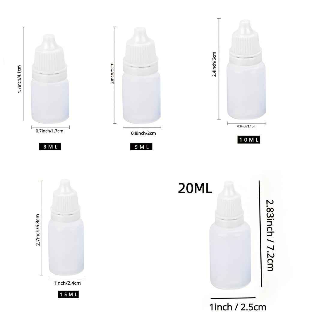 12pcs 10ML Plastic Dropper Bottles with Screw Cap for Eye Liquid