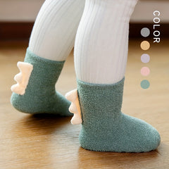 Girls Kids Dinosaur Crew Socks Thick Sleep Socks Children's Socks