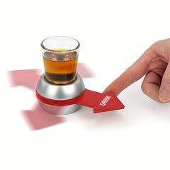 Spin The Arrow Drinking Game with Spinner Glass