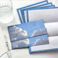 6pcs Mr Paper Envelope Letter Paper Set Handwritten Gentle Series
