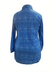  Baroque Print Shirt Dress