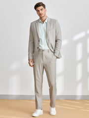 Men's 2-Piece Suit Jacket & Dress Pants Set for Business Dinner Wedding