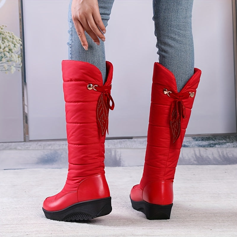 Women's Waterproof Snow Boots High Top Warm Boots