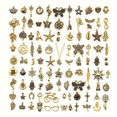 30pcs Mixed Metal Charms for DIY Bracelet Necklace Making