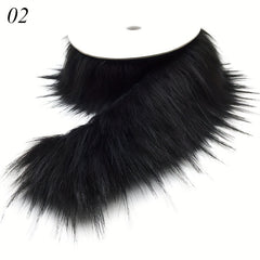Faux Fur Fox Raccoon Collar Christmas Tree Strip