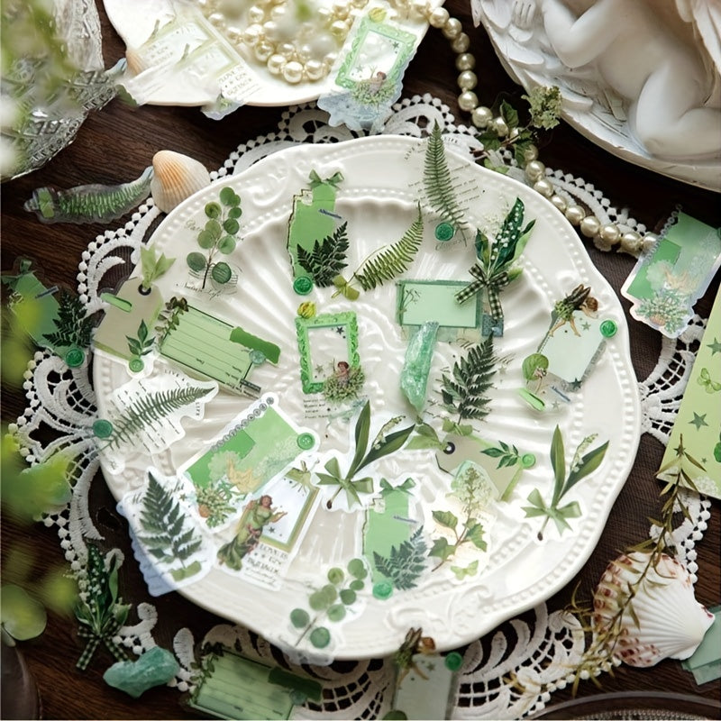 30pcs Eye-catching Craft Stickers for Journal Book Decoration PET Material