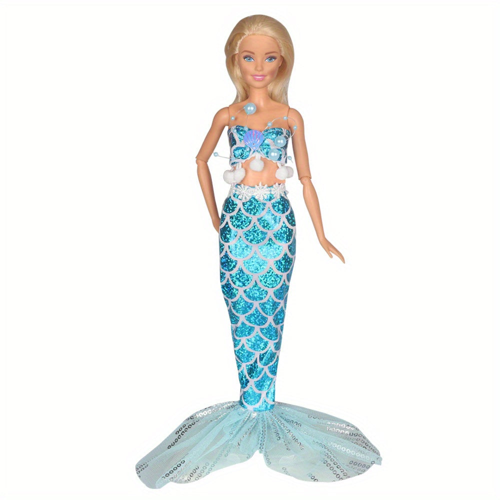 Mermaid Swimsuits For Dolls Perfect Summer Gift For Girls