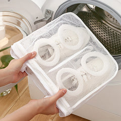 Zippered Shoe Washing Bag Portable Anti-deformation Bag