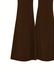  High Rise Flare Leg Pants