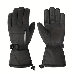 Thick Padded Winter Gloves - Windproof Waterproof Ski Gloves