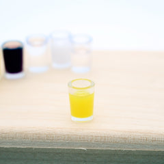24pcs Glass Cups Set Mini Food Props Dollhouse Accessories Creative Model