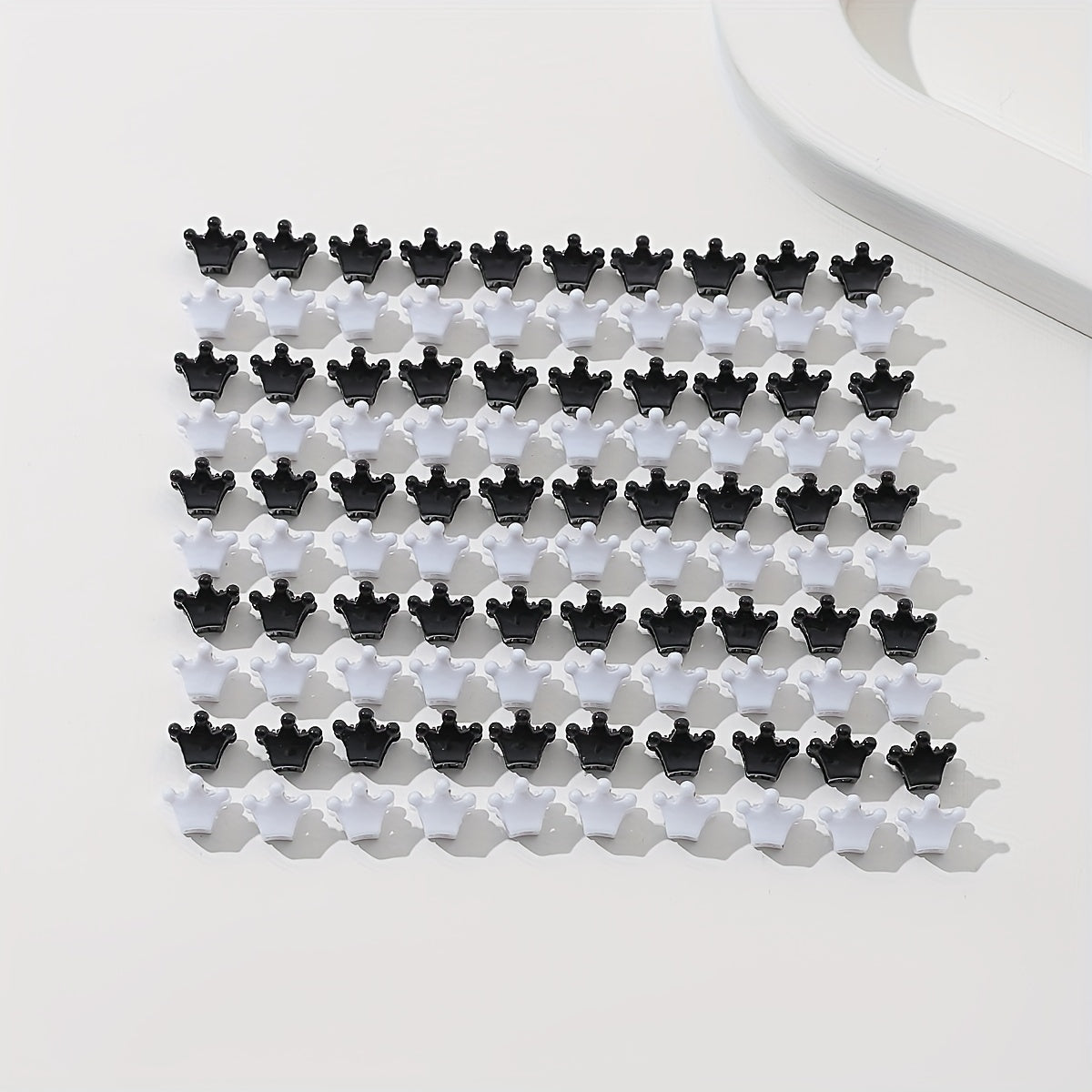 100pcs Mini Crown Shape Hair Claw Braid Hair Clip Hair Accessories