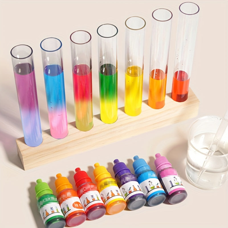 Colorful Test Tube Experiment Set Sensory Learning Science Toy