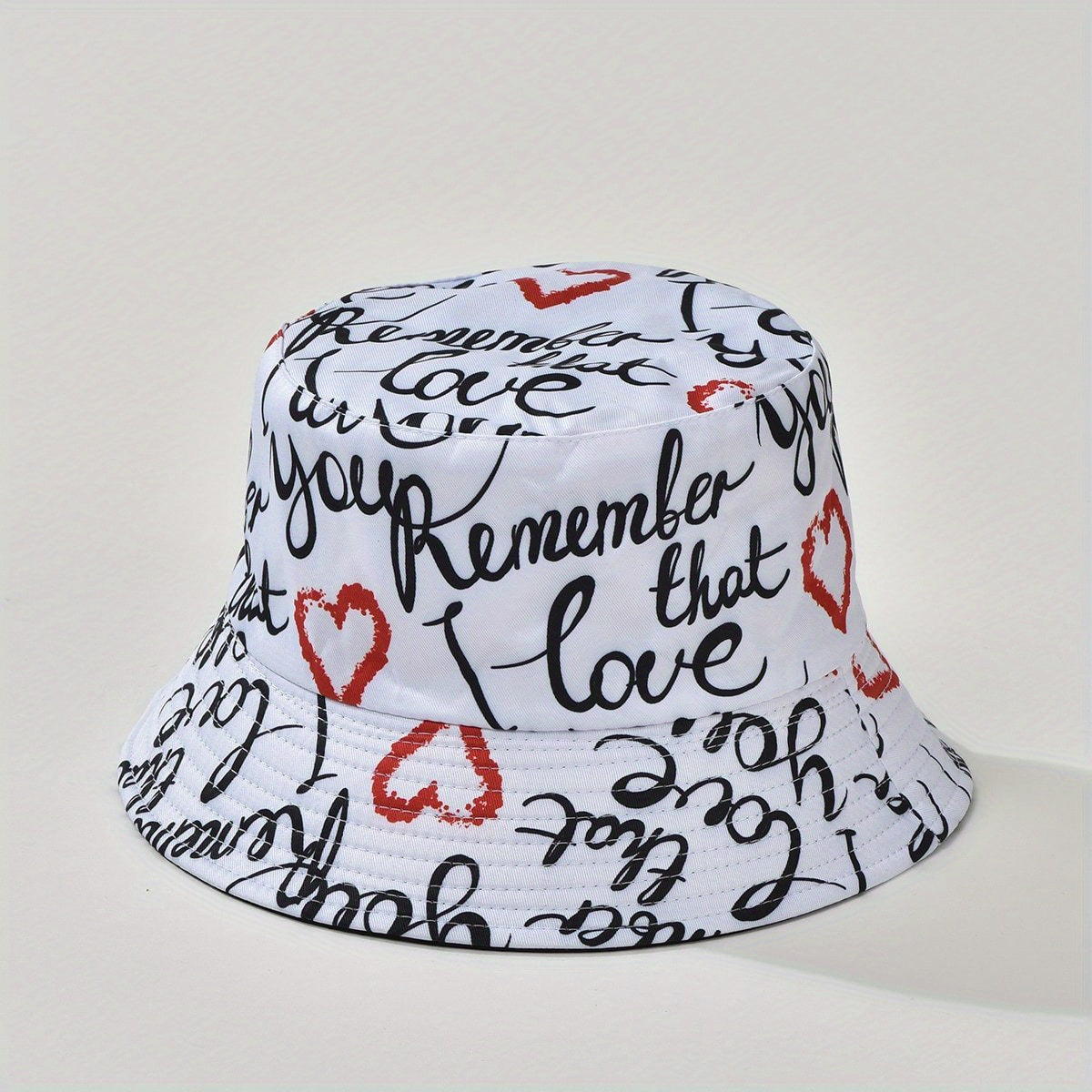 Paisley Print Bucket Hat Letter Graffiti Print Basin Hat Casual Sunscreen Fisher