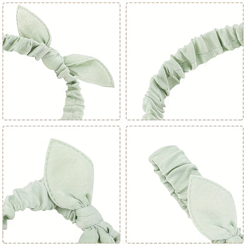 6pcs Solid Bowknot Headband Hair Hoop Hair Accessories