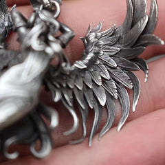 Men's Retro Angel Wings Pendant Necklace