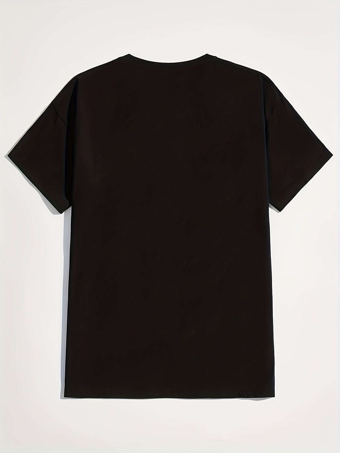 Poker Print Men's Graphic Crew Neck T shirt Casual Comfy Tees