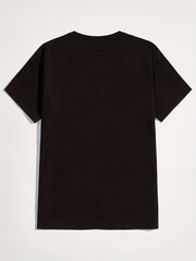 Poker Print Men's Graphic Crew Neck T shirt Casual Comfy Tees
