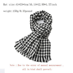 Winter Warm Plaid Scarf Lightweight Soft Casual Blanket